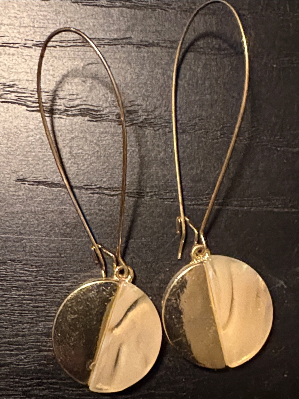 Gold-Tone Round Drop Earrings - Women Jewelry